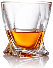 Dekorant Crystalite Bohemia whisky set Quadro v darčekovom saténovom balení 1+2