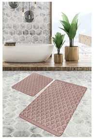 Hnedé zamatové kúpeľňové predložky v súprave 2 ks 60x100 cm – Mila Home