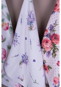 Kuchynský froté uterák s levanduľami Lavander Garden - 40*66 cm