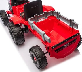 LEAN CARS CH9959B Batériový traktor s prívesom červený 24V