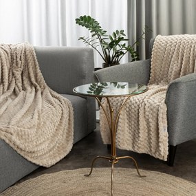 DEKA Z MIKROFLANELU CINDY6 200X220 CM BÉŽOVÁ