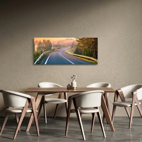 Obraz - Cesta pri východe slnka (120x50 cm)