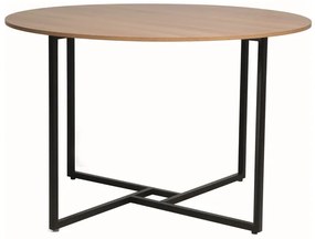 Okrúhly jedálenský stôl s doskou v dekore dub ALTO 120x120