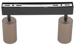 Bodové svietidlo TUNE 2xGU10/10W/230V čierna/hnedá