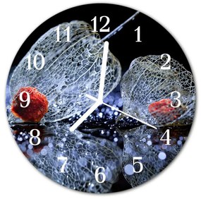 Nástenné sklenené hodiny Umenie fi 30 cm
