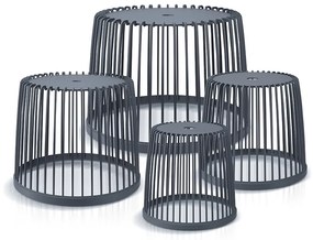 Kompletný set 4 univerzálnych košov, antracit