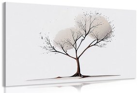 Obraz minimalistický strom bez lístia