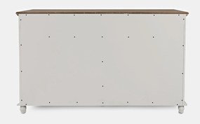 Komoda Avola 147 cm z masívu krémová/hnedá