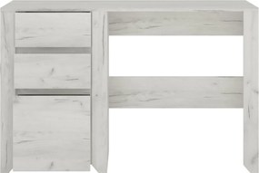Sconto Písací stôl ANGEL 80 dub craft biely