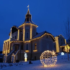 DECOLED Svetelná reťaz LED FLASH, 20 m, teplá biela, 120 diód, IP67