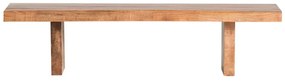 furniture-nabytek.cz - Masívna lavica Country z mangového dreva, lakovaná, hnedá – 170×45 cm