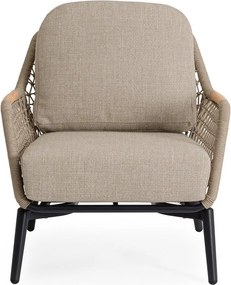 Svetlohnedé kovové záhradné kreslo Eulero – Bizzotto