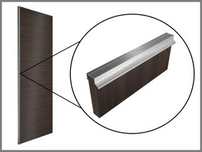 Šatníková skriňa 133 cm Belini biely mat / perleťový lesk s posunými dverami a zrkadlom  MG SZP2/2/W/1L5P/HI