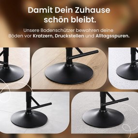 Barová stolička London zamat - čierny rám - tmavosivá