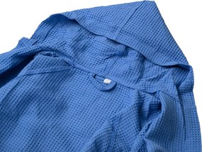 Vafľový župan s kapucňou SPAFFLE, svetlomodrý Veľkosť: XL