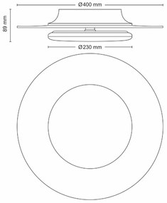 Philips 8720169195219 stropné LED svietidlo Garnet, biela, 1x 30 W 3400lm 4000K IP20