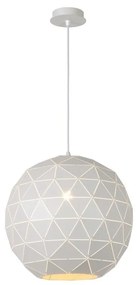 Lucide 21409/40/31 - Závesné svietidlo OTONA 1xE27/60W/230V biela