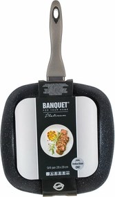Banquet Panvica steaková s nepriľnavým povrchom Metallic Platinum, 28 x 28 cm