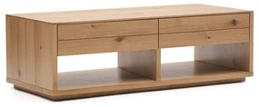 Konferenčný stolík v dekore duba v prírodnej farbe 60x140 cm Alguema – Kave Home