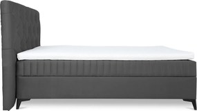 Posteľ Lusaka 180x200 cm, stredne šedá látka