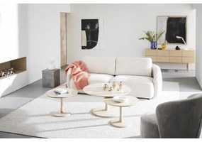 Okrúhly konferenčný stolík v dekore duba v prírodnej farbe 60x60 cm Hobart – Rowico