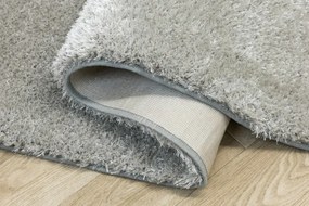 Koberec Shaggy Silky 72 strieborný / sivý