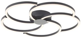 Brilliant - LED Stmievateľné stropné svietidlo FICO LED/32W/230V pr. 57 cm čierna