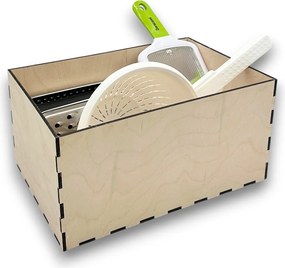 usporadejto.cz Drevený organizér do vysokého šuplíka, VASKY - L (30 x 20 x 15 cm)