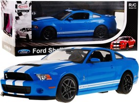 Ford Shelby Mustang GT500 modrý RASTAR 1:14 model Auto na diaľkové ovládanie + diaľkové ovládanie