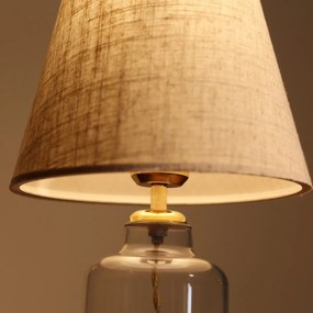 Stolná lampa Glastor 30 cm béžová