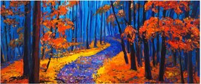 Obraz jesenného lesa (120x50 cm)