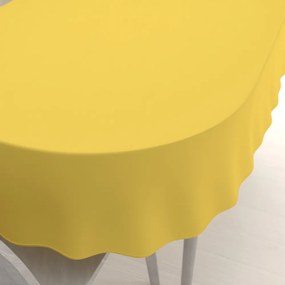 Biante Dekoračný oválny obrus Rongo RG-090 Svetlo žltý 60x100 cm