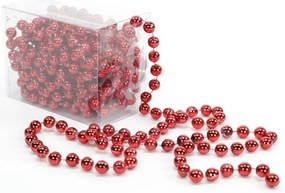 Dekoratívna reťaz v červenej farbe Casa Selección Balls, dĺžka 5 m