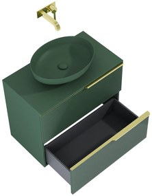 Elita Soho, umývadlová skrinka 80x45x64 cm 2S, zelená matná, ELT-169083