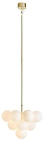Markslöjd 107903 - Luster na tyči MERLOT 13xG9/20W/230V priemer 56 cm biela/zlatá