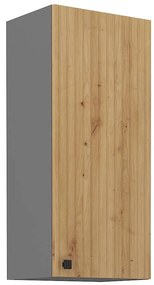 Kuchynská skrinka AVA dub artisan/antracitová 40g-90 1f