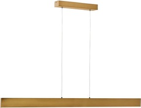 LED závesné svietidlo v zlatej farbe s kovovým tienidlom Boadella – Kave Home