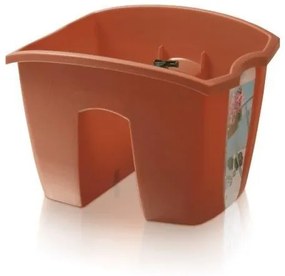 Truhlík na zábradlie CROWL terakota 24,2cm