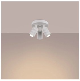 Biele bodové svietidlo Gleam – Sollux