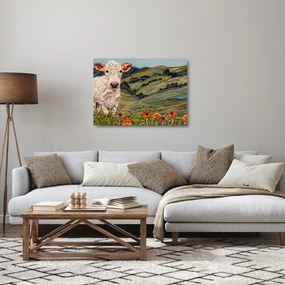 Sklenený obraz - Imitácia pleteného motívu (70x50 cm)