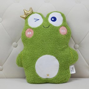 Vankúš Žaba 32x38 cm zelený