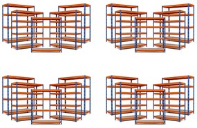 Trestles AKCIA - Balíček 20x Policový regál 1700x1600x700