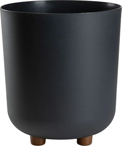 PLASTOVÝ KVETINÁČ TERRA 24X27,5 CM ANTRACITOVÁ