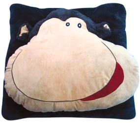 Detský vankúš CUDDLI FRIENDS 70x70 cm plyšový - viac farieb Farba: Tmavomodrá
