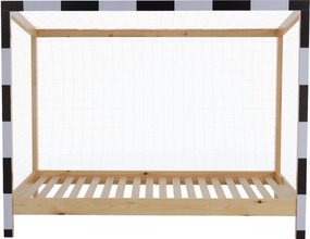Detská posteľ 90 cm Facilmente (prírodná + biela + čierna) (s roštom). Vlastná spoľahlivá doprava až k Vám domov. 1116345