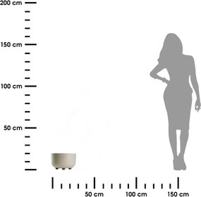 PLASTOVÝ KVETINÁČ TERRA 27X17 CM BÉŽOVÁ