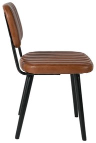 Koňakovohnedá jedálenská stolička Jake Worn – White Label