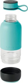 Tyrkysovomodrá cestovná sklenená fľaša 500 ml To Go – Lékué