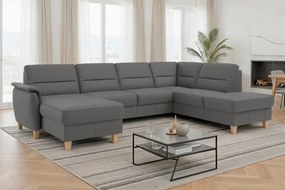 XXXLutz SEDACIA SÚPRAVA, textil, koža, mokka Sit & More - Sedačky - 00014403325W