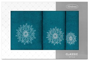 SADA UTERÁKOV ROSETTE 1 KS 30X50 CM, 1 KS 50X90 CM, 1 KS 70X140 CM VZOROVANÁ